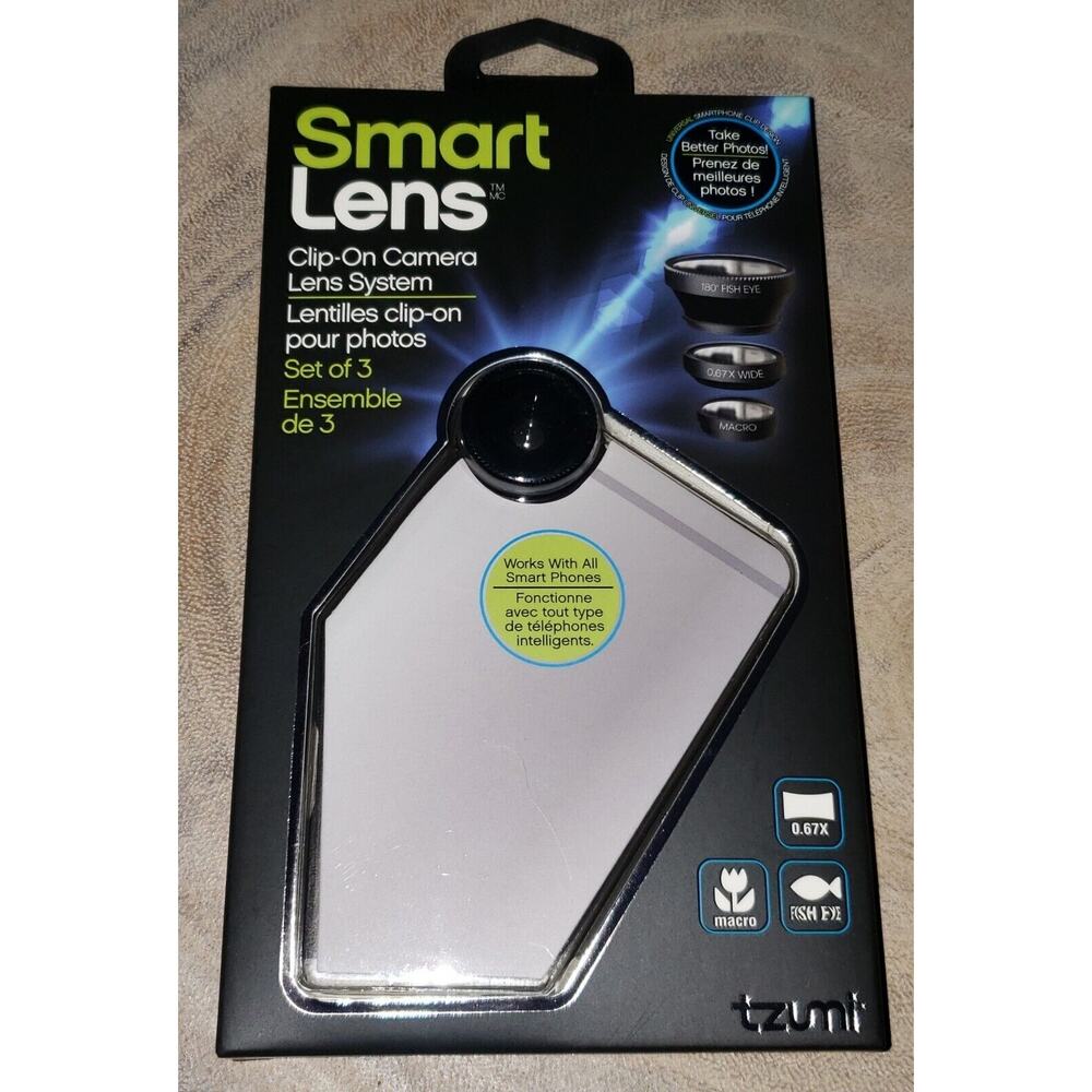 Tzumi Smart Lens Clip-On Camera Lens System For Smart Phones Phone NEW Brand New